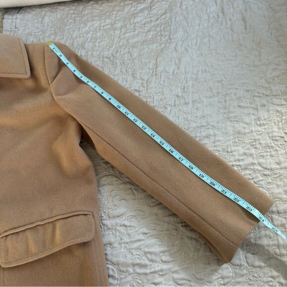 Vintage Camel Button Front Coat Size M - Picture 5 of 7
